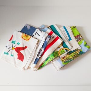 100% Linen Kitchen Towels Set of 6